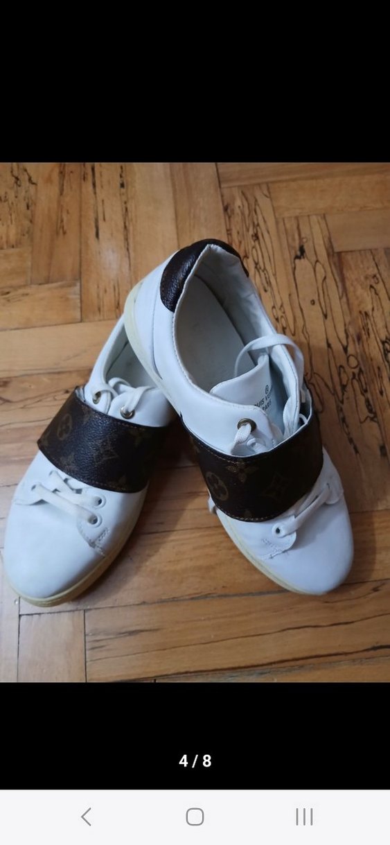 LOUİS VUİTTON ORJINAL VE DERI    Sneakers, Cırt Cırtlı, - Görsel 4