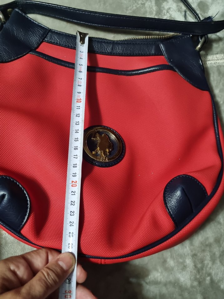 U.S.polo orjinal kırmızı Fermuarlı Kadın Çanta - Görsel 3