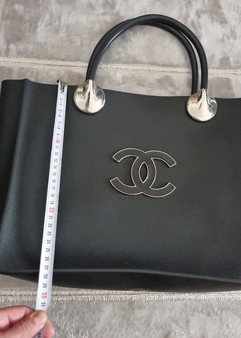 CHANEL MODEL PLAJ CANTA SiyahTokalı Kadın Çantası - Görsel 6