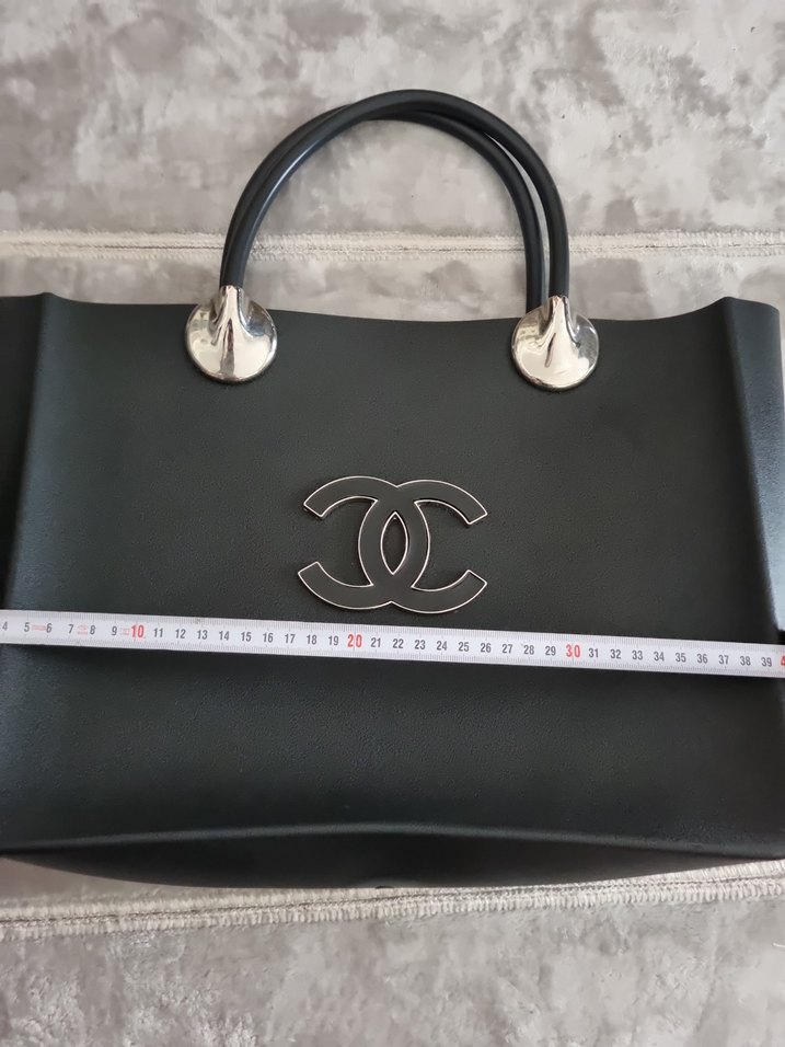 CHANEL MODEL PLAJ CANTA SiyahTokalı Kadın Çantası - Görsel 5