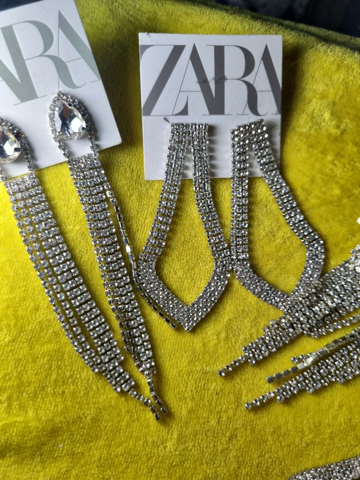 Zara  Uzun tasli Kadın Küpeler 0 urunler adet fiyatidir - Görsel 5