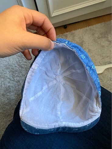 6-12 Ay, 18 cm Beden mavi Renk Erkek çocuk şapka