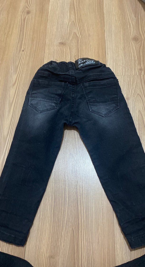 Siyah Erkek Çocuk Denim Pantolon - Görsel 3