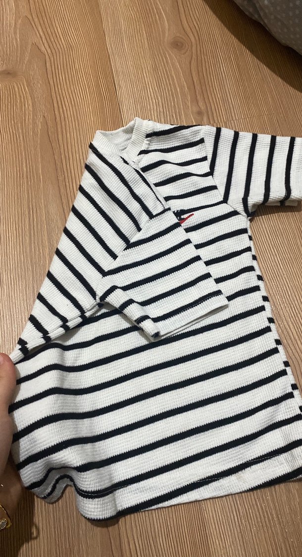 Çizgili Erkek Çocuk Kısa Kollu Tişört - Görsel 2