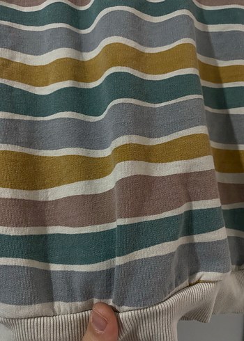 Erkek Çocuk Çizgili Sweatshirt - Görsel 4