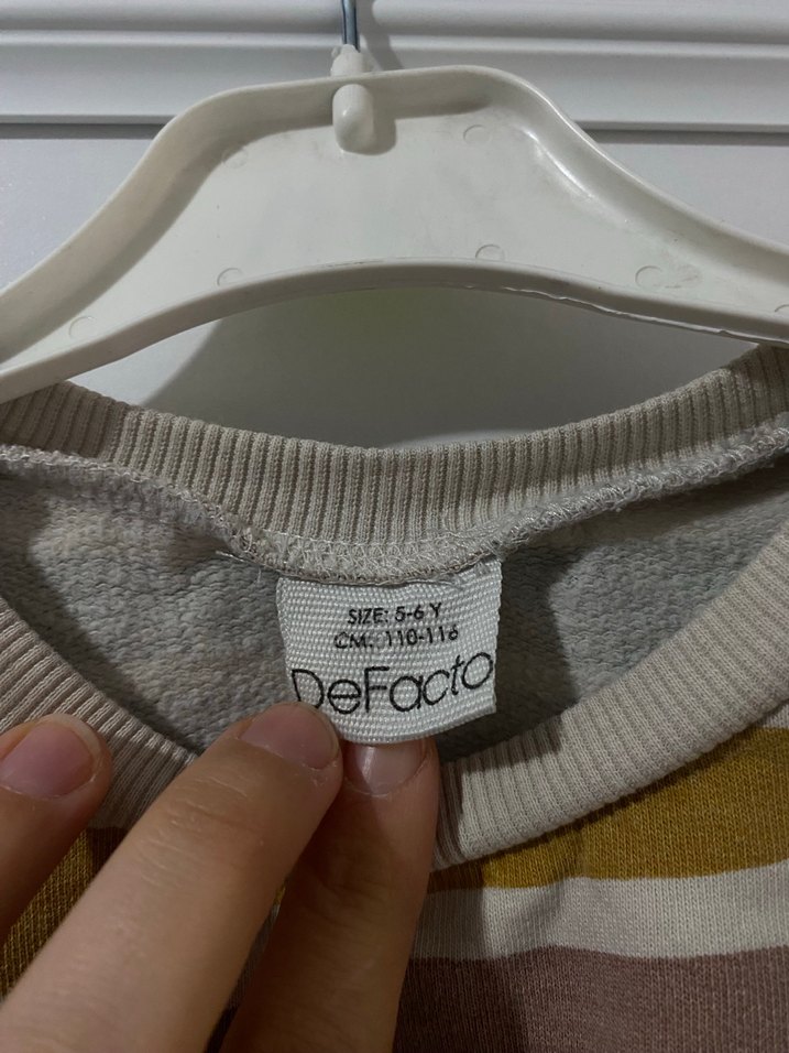 Erkek Çocuk Çizgili Sweatshirt - Görsel 3