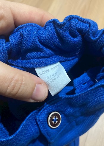 Mavi Erkek Çocuk Düğmeli Rahat Şort - Görsel 2