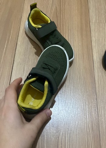 Yeşil Erkek Çocuk Cırt Cırtlı Spor Ayakkabı - Görsel 3