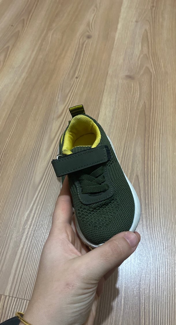 Yeşil Erkek Çocuk Cırt Cırtlı Spor Ayakkabı - Görsel 4