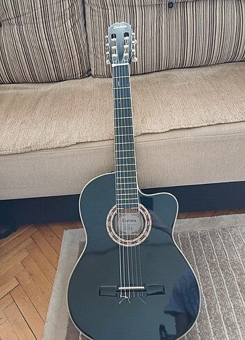 Carissa Cg-200 SCE BK Elektro klasik gitar