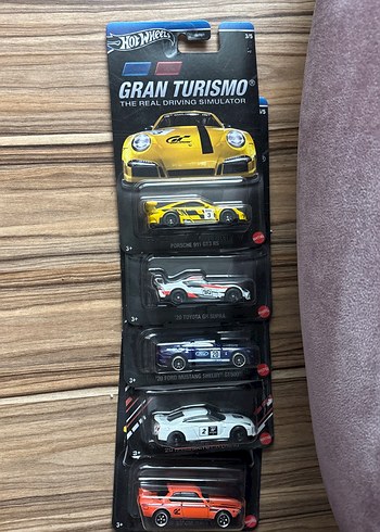 Hot Wheels Gran Turismo 5'li Oyuncak Araba Seti