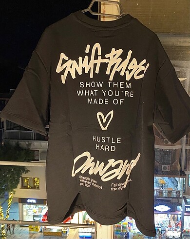 m Beden siyah Renk BERSHKA oversize tişört
