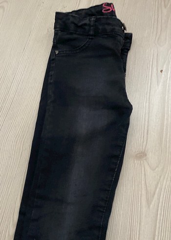 Kız çocuk siyah kot pantolon Skinny Denim - Görsel 5