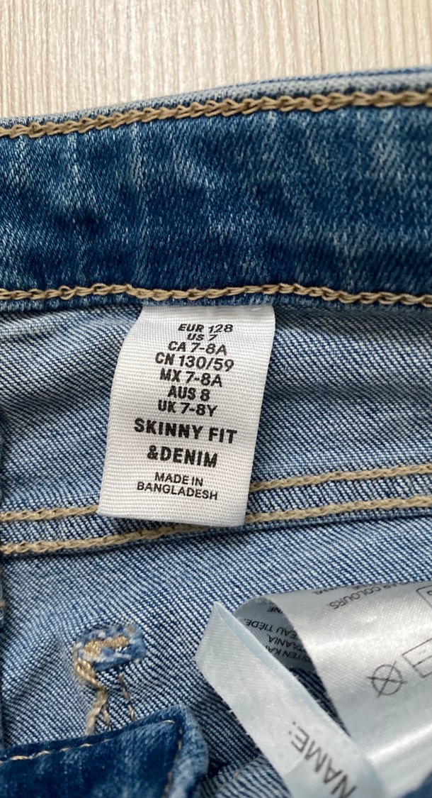 Kız çocuk HM kot pantolon - Görsel 2