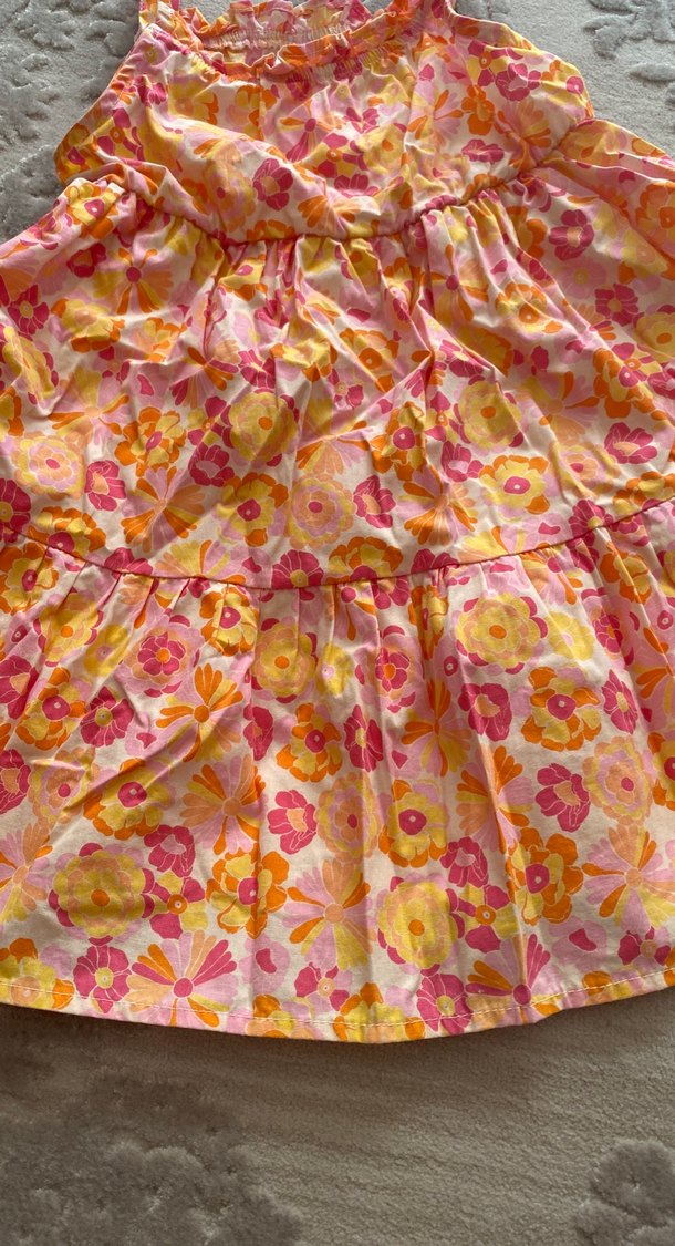 Çiçek Desenli Bohem Kız Elbisesi - Görsel 3