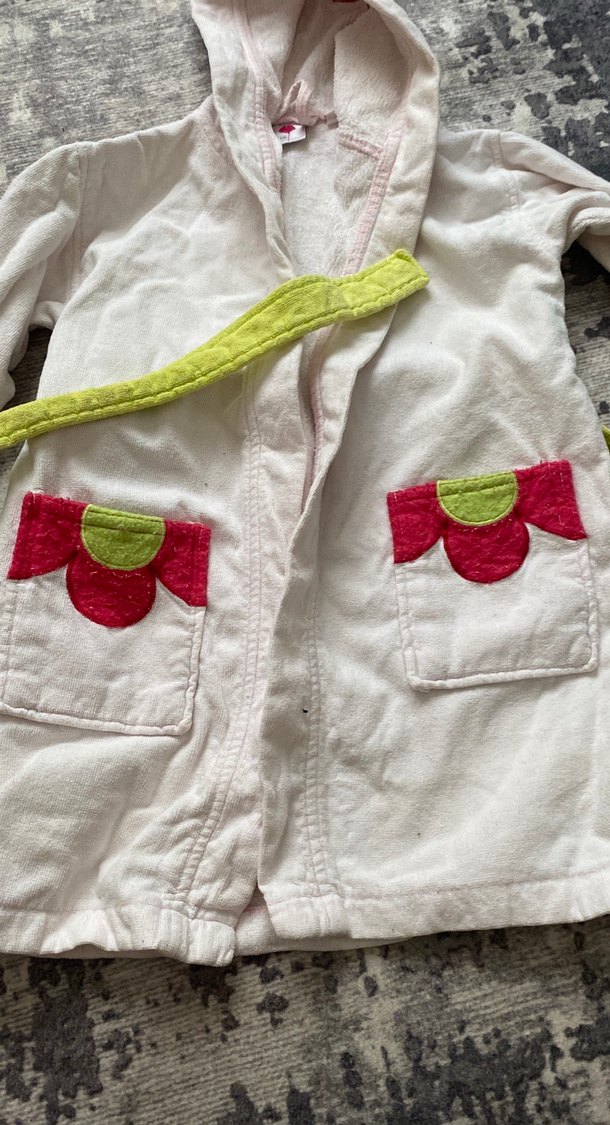 Nakışlı Kız Çocuk Bornoz - Görsel 3