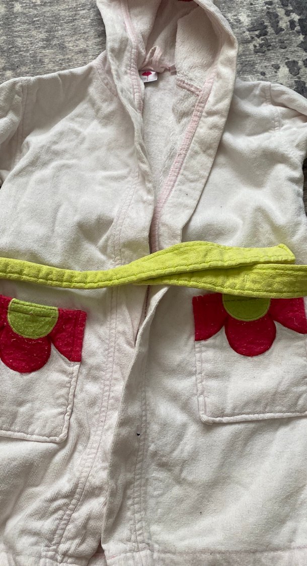 Nakışlı Kız Çocuk Bornoz - Görsel 4