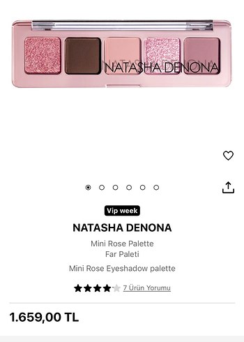 Natasha Denona Mini Rose Far Paleti