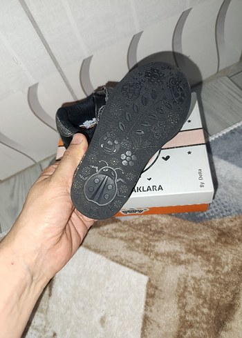 kız Çocuk Siyah Rock Punk İlk Adım Ayakkabısı - Görsel 4