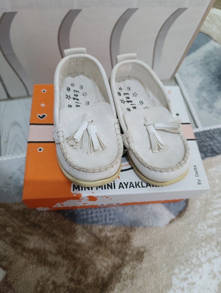 Beyaz Erkek Çocuk Püsküllü Loafer - Görsel 4