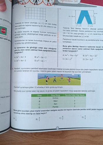 Beden 8. Sınıf Farklı İsem Matematik Soru Bankası