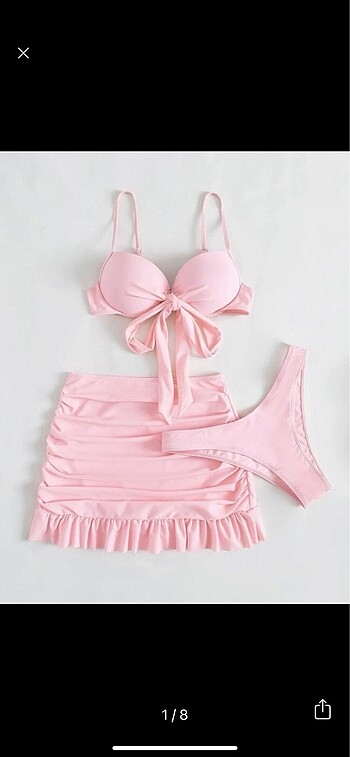 Baby pink bikini takımı