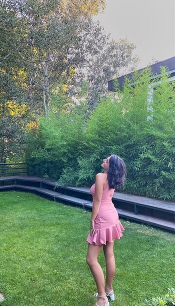 Trendyol & Milla TRENDYOLMİLLA pudra mini elbise ????