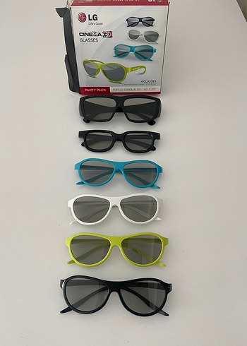 3d Parlak Renkli Kadın Güneş Gözlükleri Seti - Görsel 2