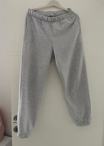 Gri Kadın Pamuklu Rahat Kesim Eşofman - Görsel 4