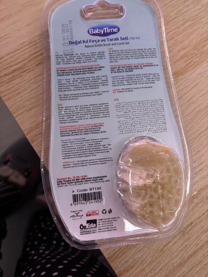 Bebek Bakım Seti: Tarak, Tırnak Makası ve Dijital Termometre - Görsel 3