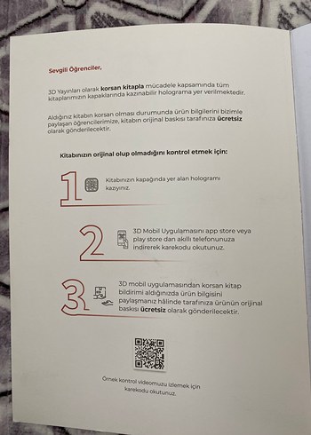 Beden Renk TYT Matematik 3D Video Destekli Defter