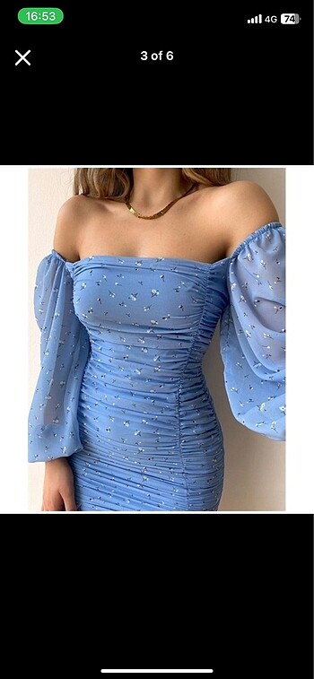 s Beden mavi Renk Hiç kullanılmamış elbise