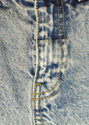 36 Beden Kadın Mavi Jean Mom Denim Pantolon