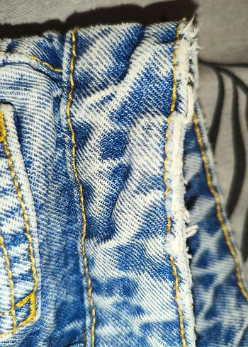 36 Beden mavi Renk Kadın Mavi Jean Mom Denim Pantolon