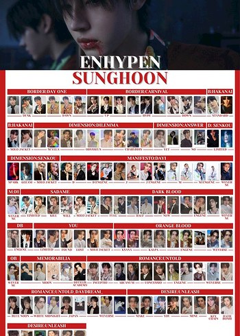 ENHYPEN Sunghoon pc satmıyorum arıyorum.
