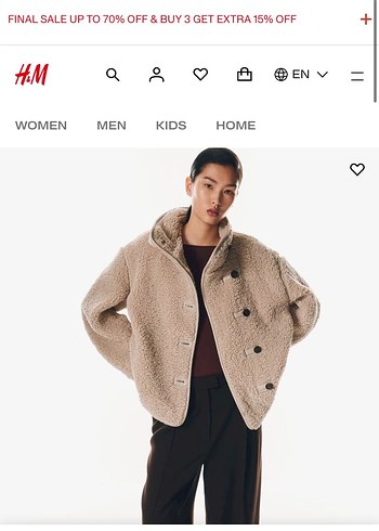 Düğmeli, Gri Kadın Midi Mont - Görsel 4