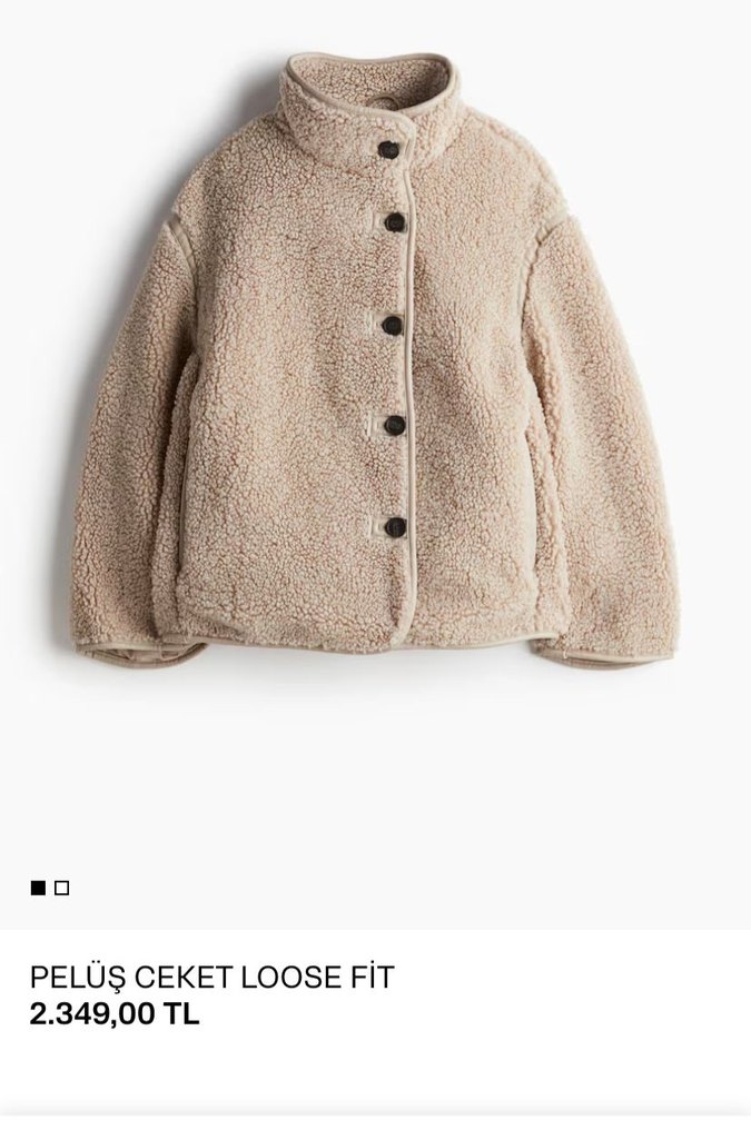 Düğmeli, Gri Kadın Midi Mont - Görsel 5