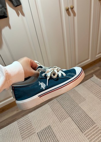 Kadın Lacivert Bağcıklı Günlük Spor Ayakkabı - Görsel 3