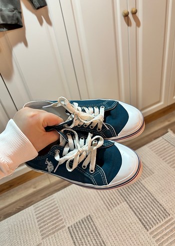 Kadın Lacivert Bağcıklı Günlük Spor Ayakkabı - Görsel 2