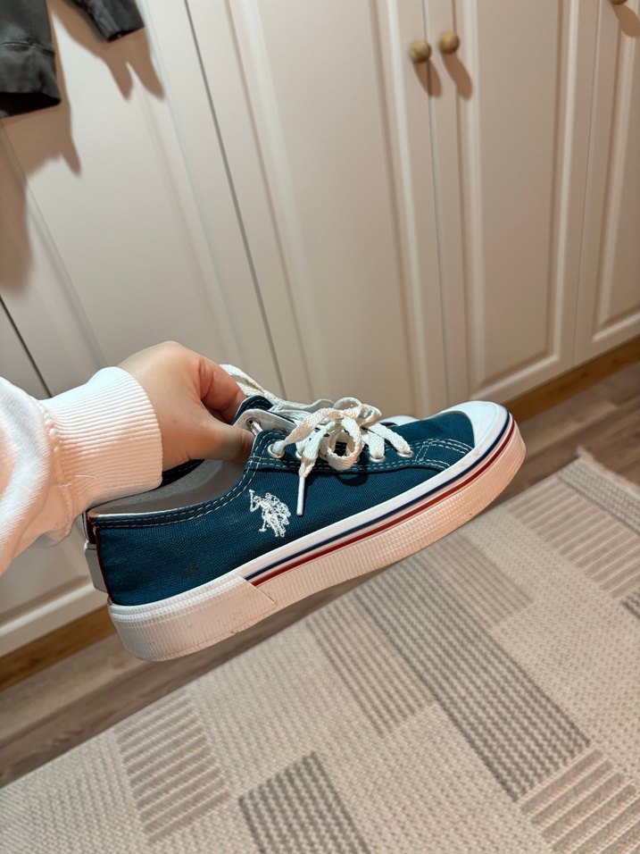 Kadın Lacivert Bağcıklı Günlük Spor Ayakkabı - Görsel 3