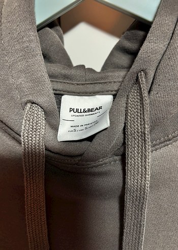 Gri Kapüşonlu Kadın Sweatshirt - Görsel 2