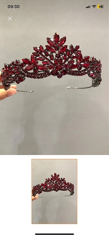 Bordo kına tacı