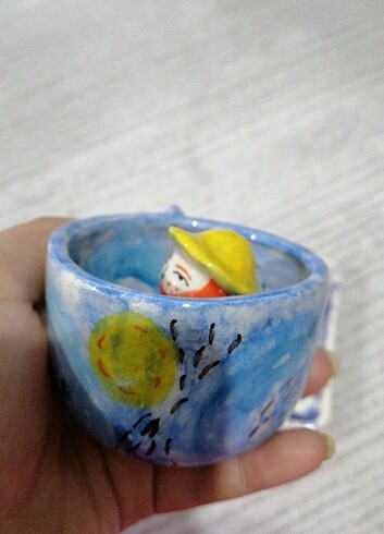 Van Gogh seramik kupa, fincan - Görsel 3