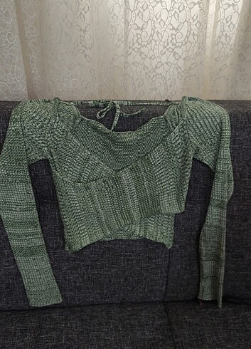 s Beden Zümrüt yeşili crop 