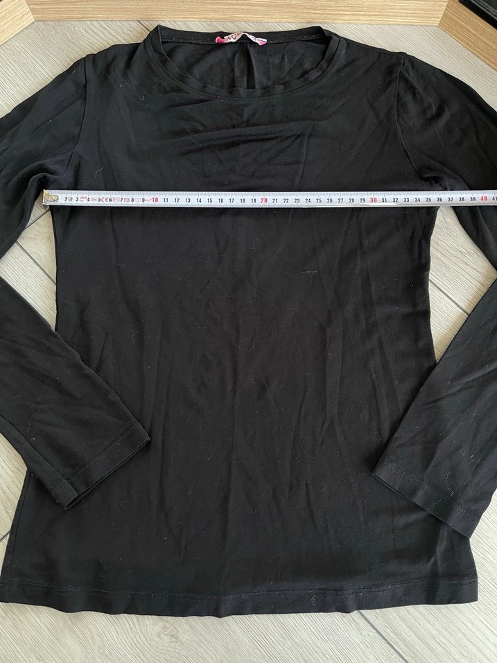 Siyah Kadın Uzun Kollu Basic - Görsel 4