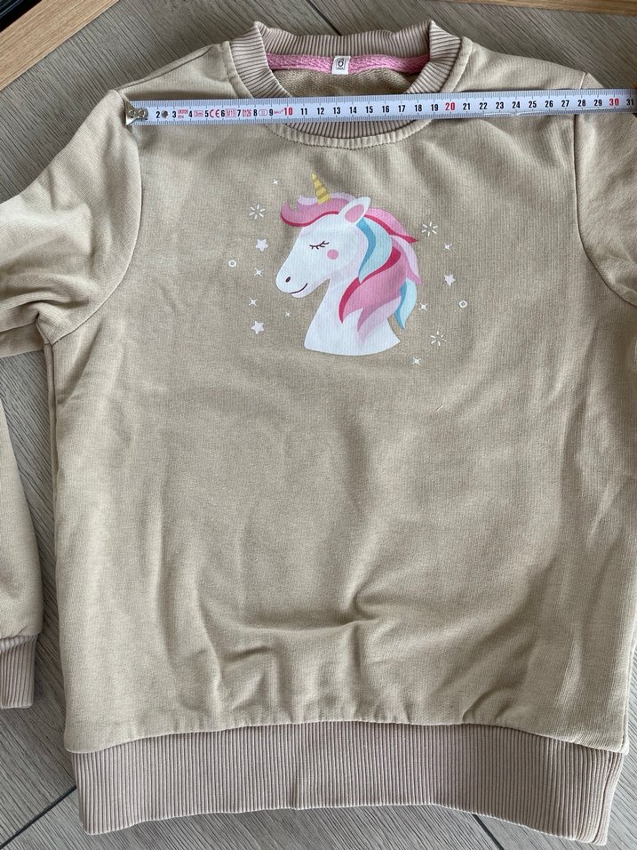 Baskılı Bej Kız Sweatshirt - Görsel 4