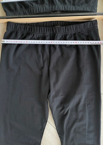 Siyah Kadın Spor Tayt Midi Boy - Görsel 2