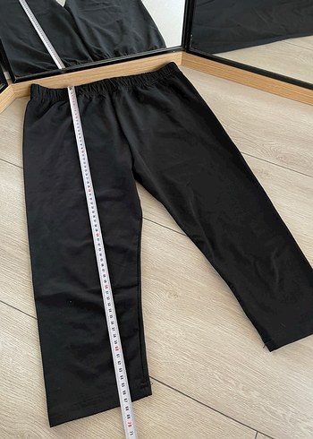 Siyah Kadın Spor Tayt Midi Boy - Görsel 5