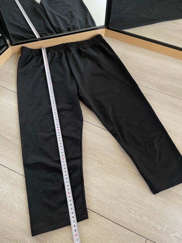 Siyah Kadın Spor Tayt Midi Boy - Görsel 5