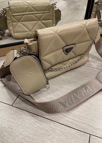 Bej Deri Kadın Çanta - Görsel 2